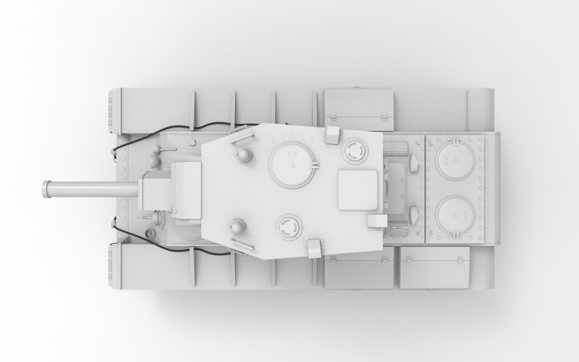 KV-2 tank USSR 3D model_4