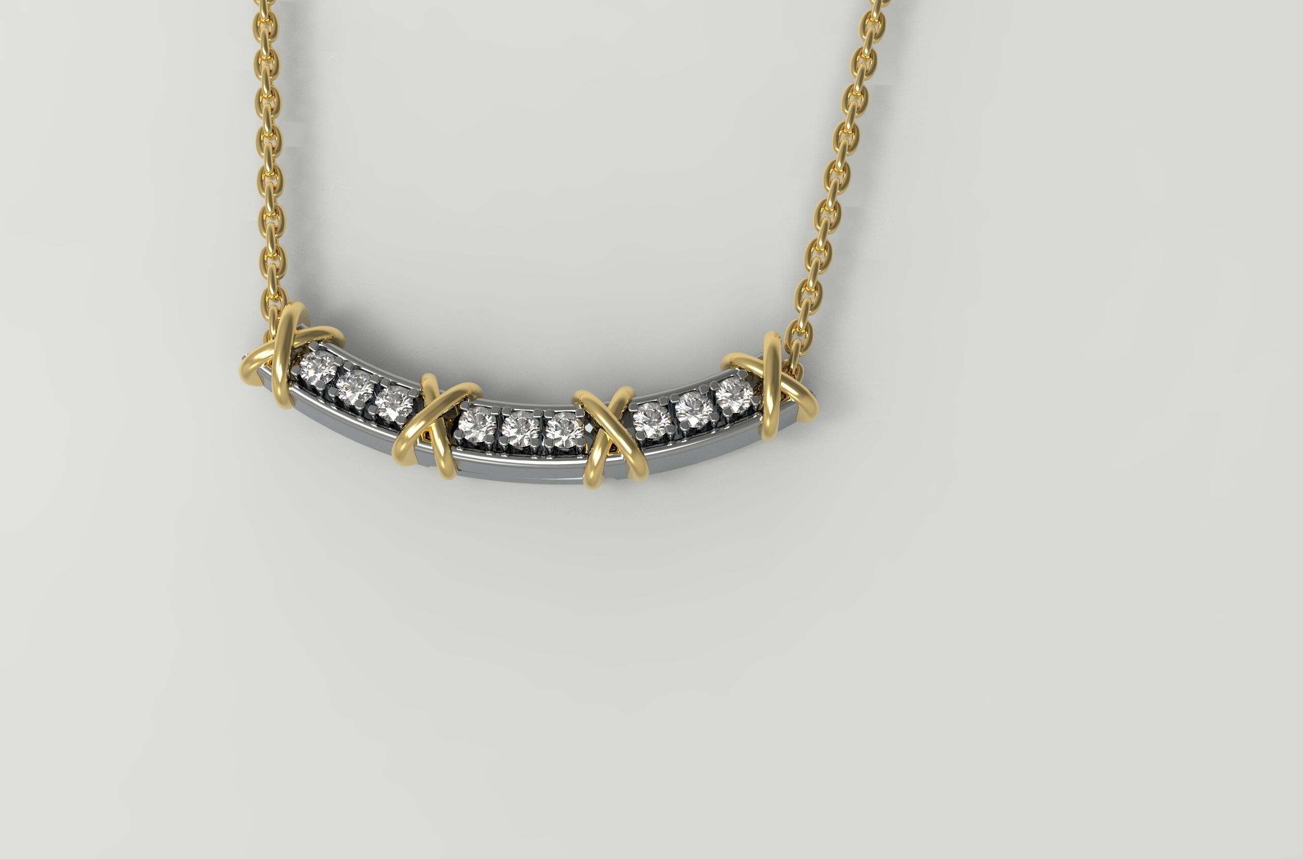 Sixteen Pendant Necklace 3D print model_14