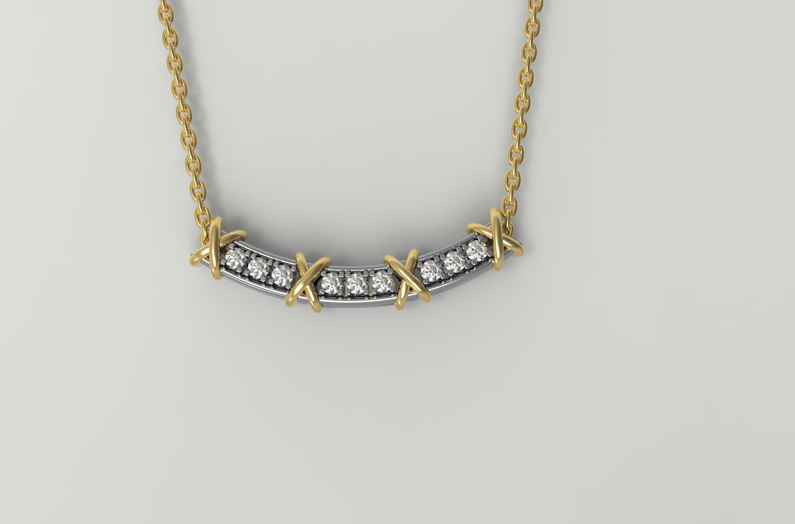 Sixteen Pendant Necklace 3D print model_11