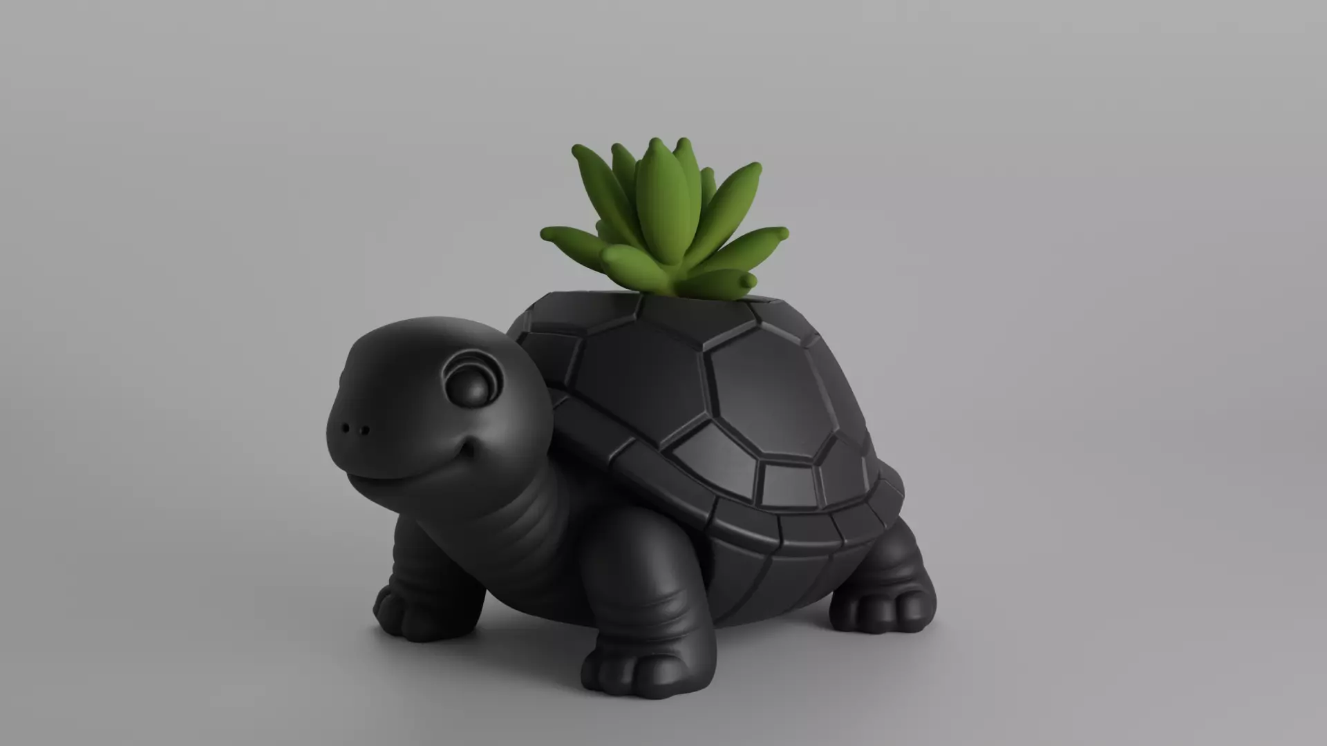 Turtle Planter  3D print model_0