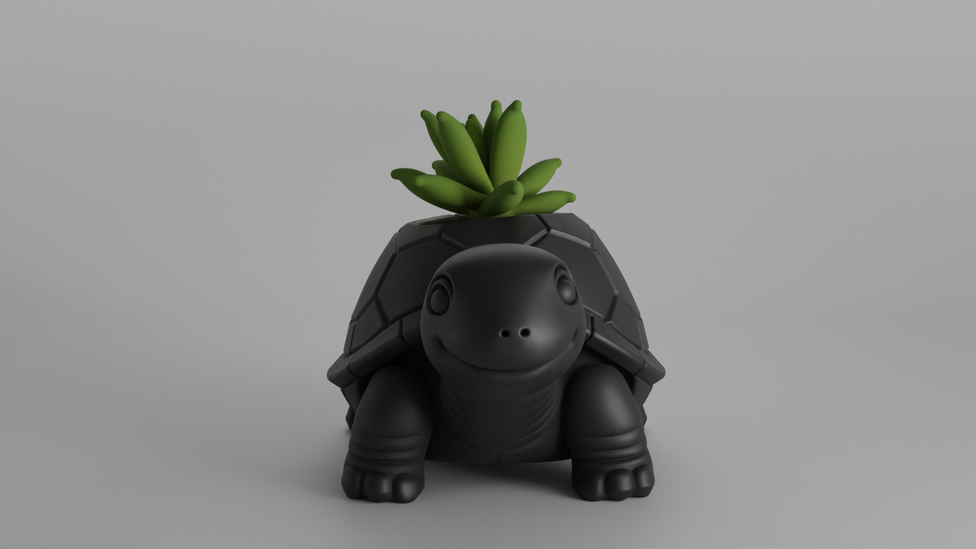 Turtle Planter  3D print model_2