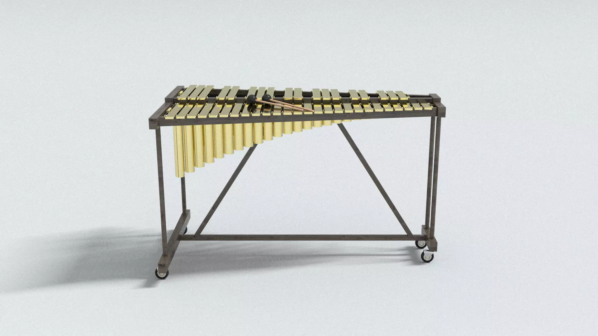 laos Xylophone 3D model