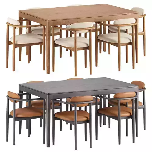 Edison Dining Chair and Parker Dining Table