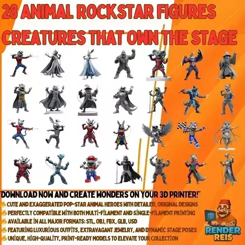 28 Animal Rockstar Figures  Creatures that Own the Stage