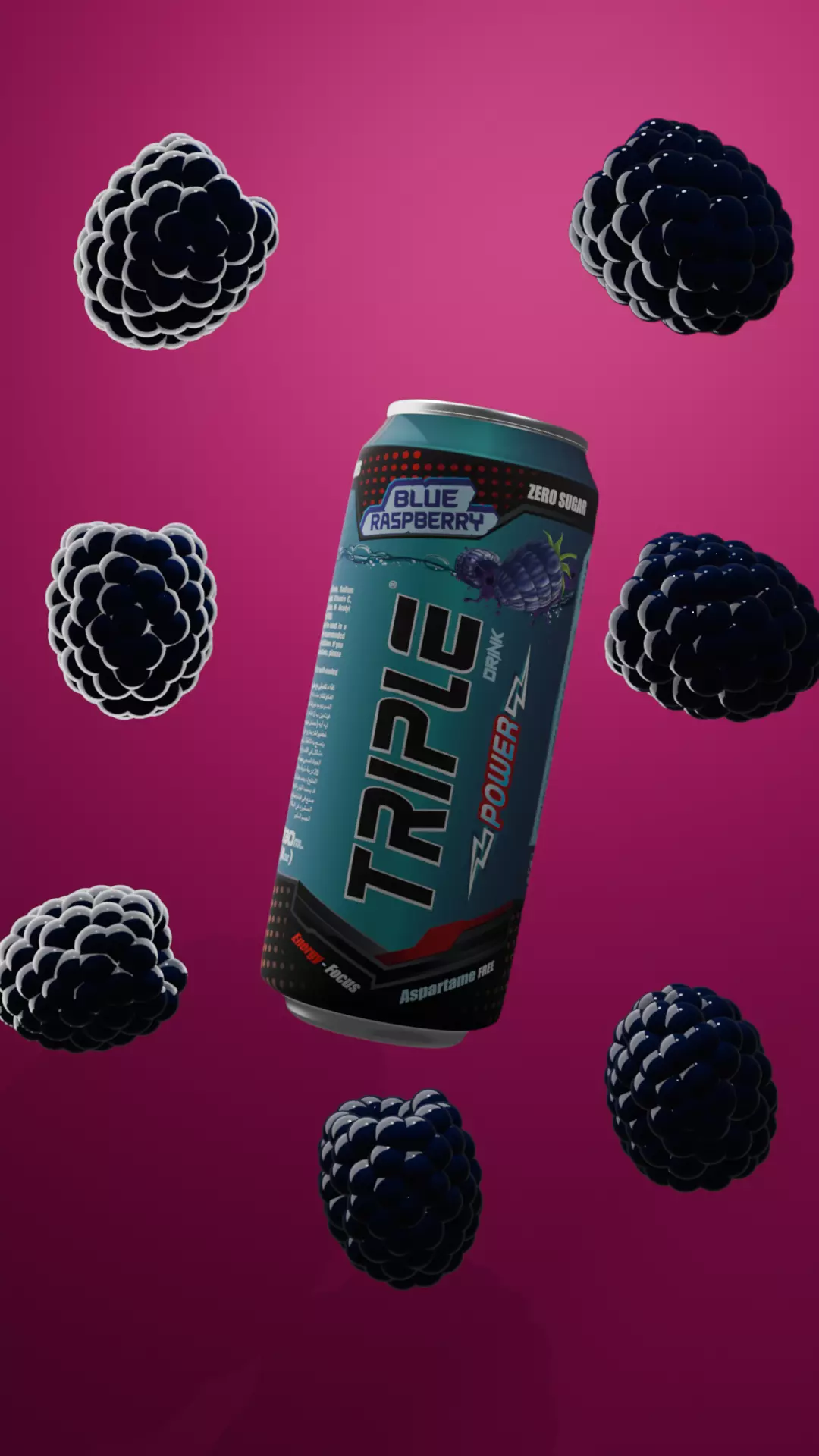 can triple Free low-poly 3D model_0