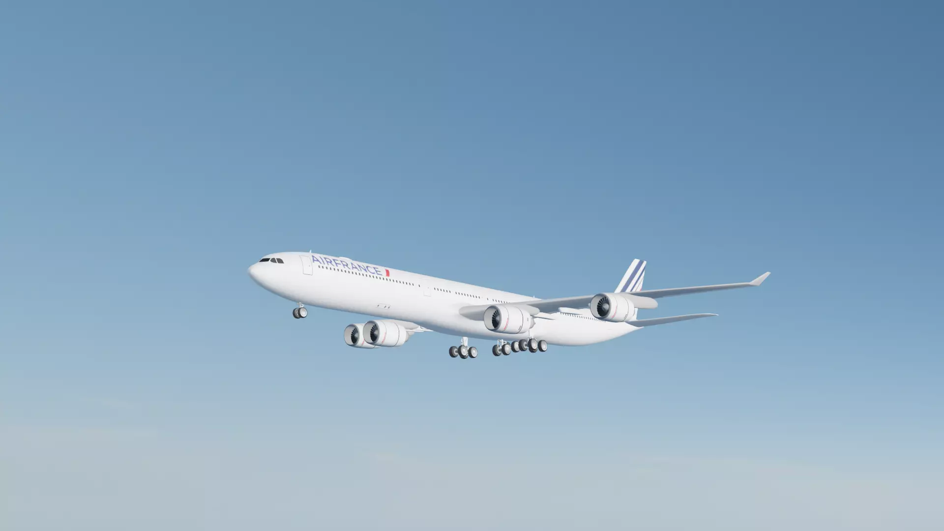 Airbus A340-600 Air France 3D model