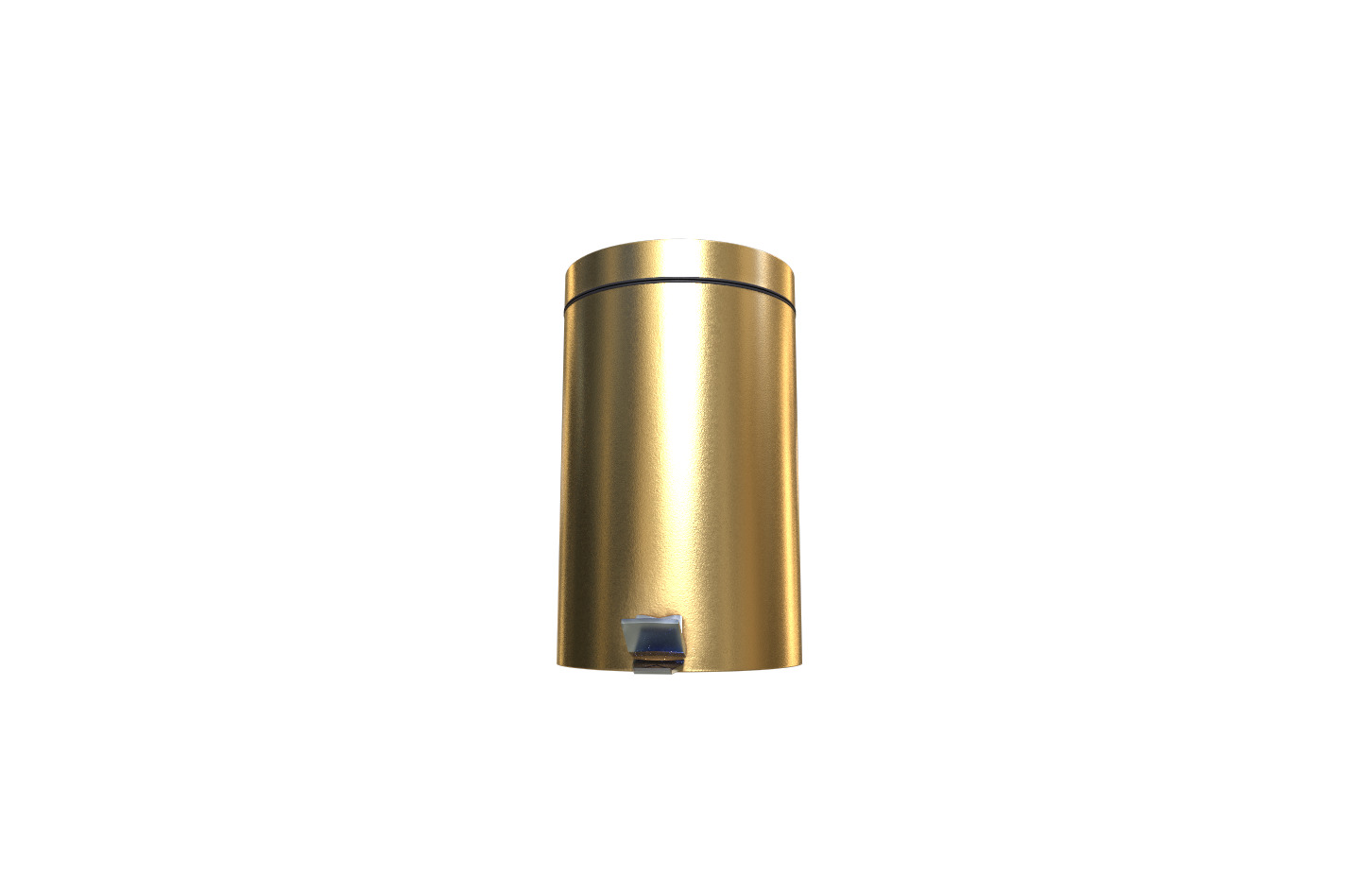 Modern bin trash Low-poly 3D model_1