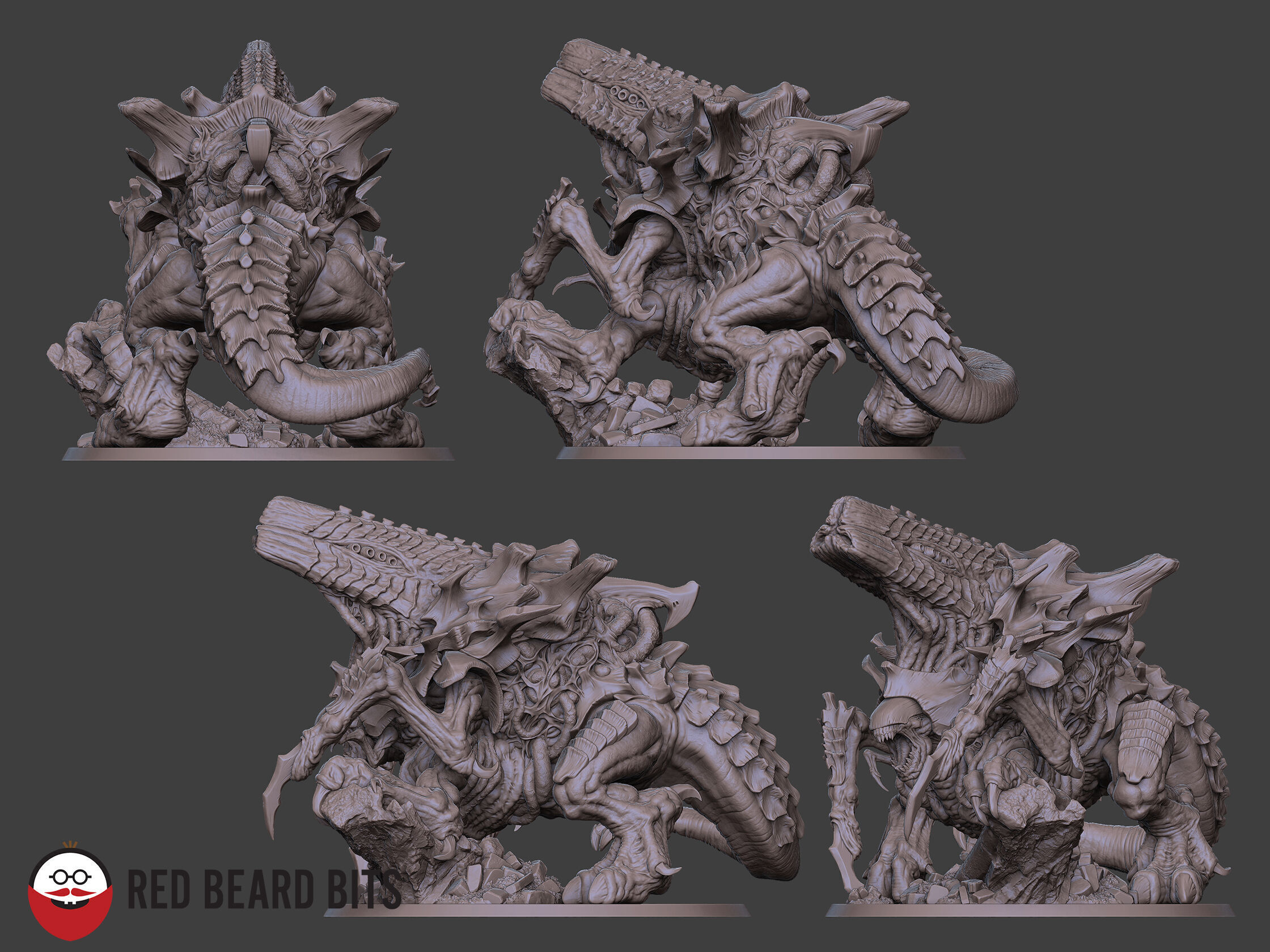 Xenoteras Exodon 3D print model_1