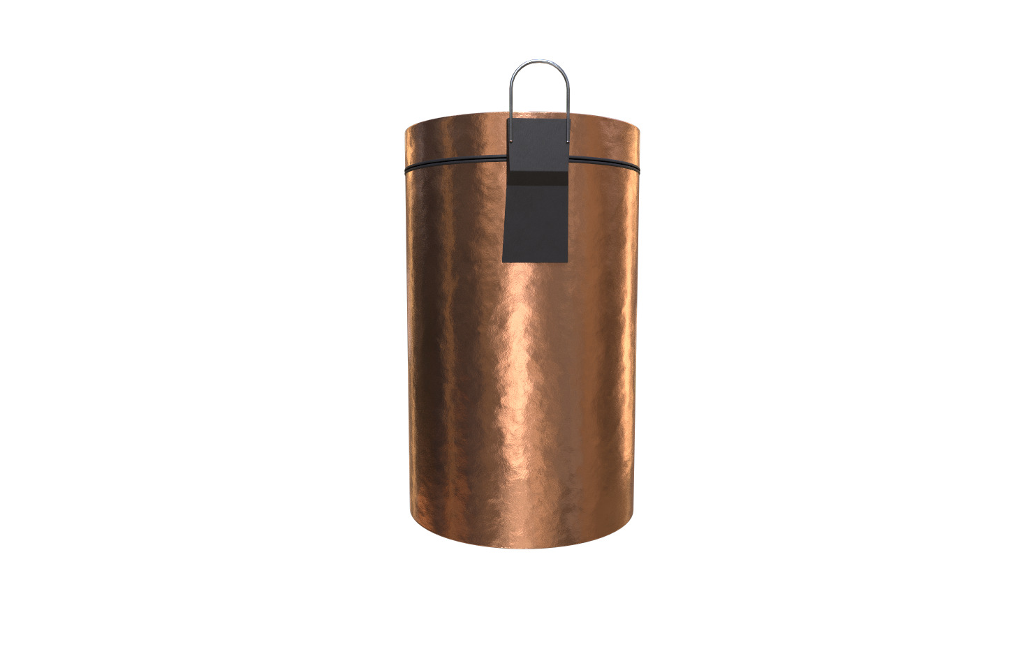 Modern bin trash Low-poly 3D model_3