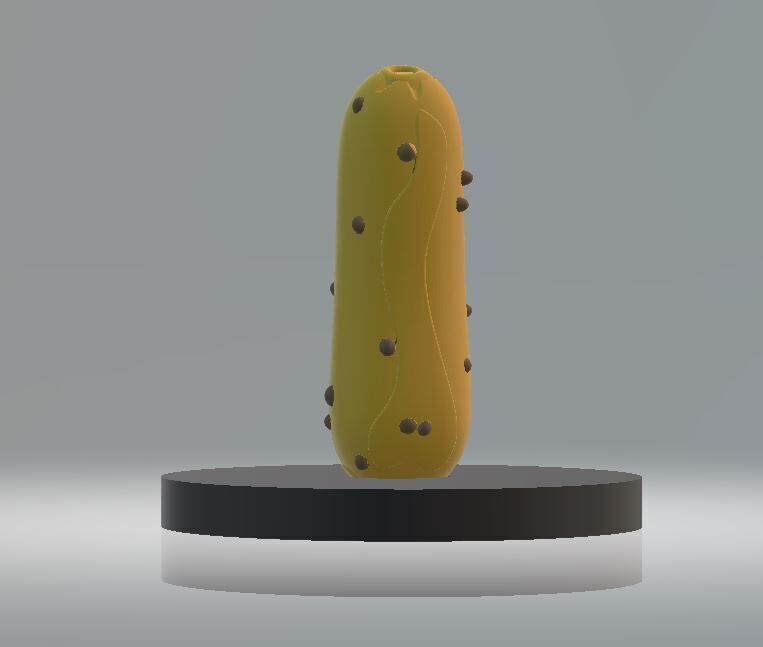 3D Angry Pickle Character  3D print model_2
