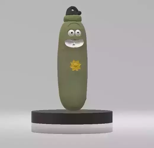 3D Happy Pickle Character 3D print model