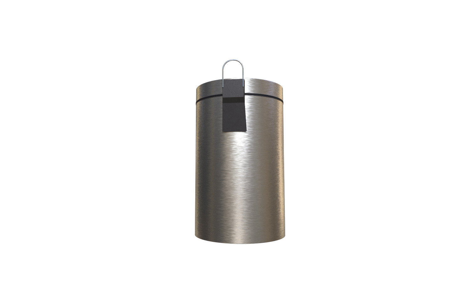 Modern bin trash Low-poly 3D model_3
