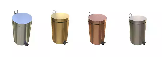 Pack 4 Modern bin trash