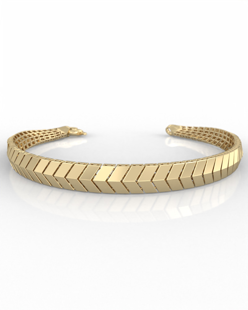 Modern Bracelet - 3D Printable Model 3D print model_1