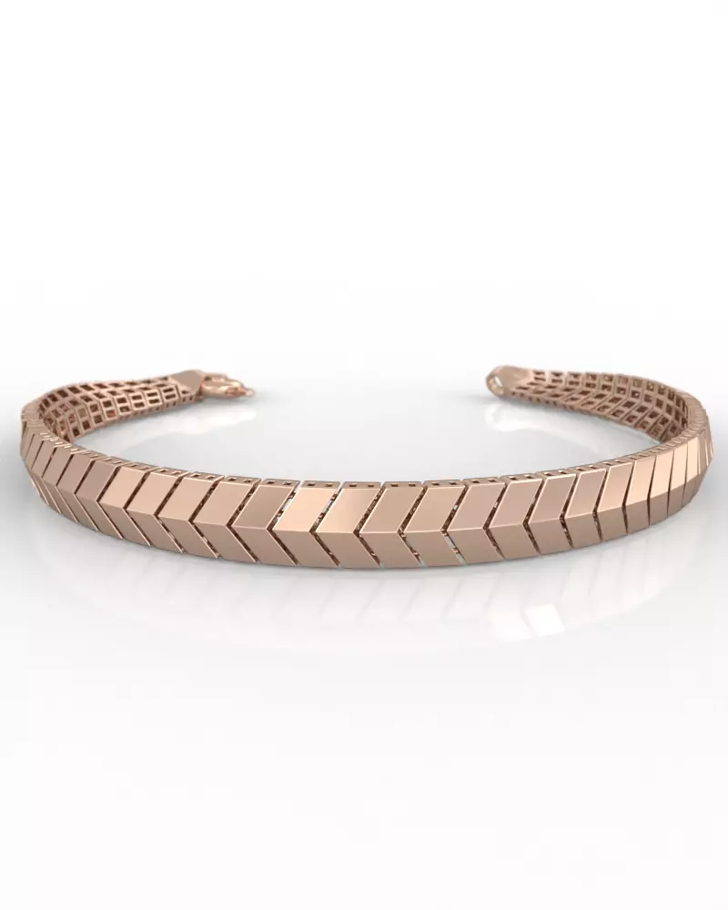 Modern Bracelet - 3D Printable Model 3D print model_0