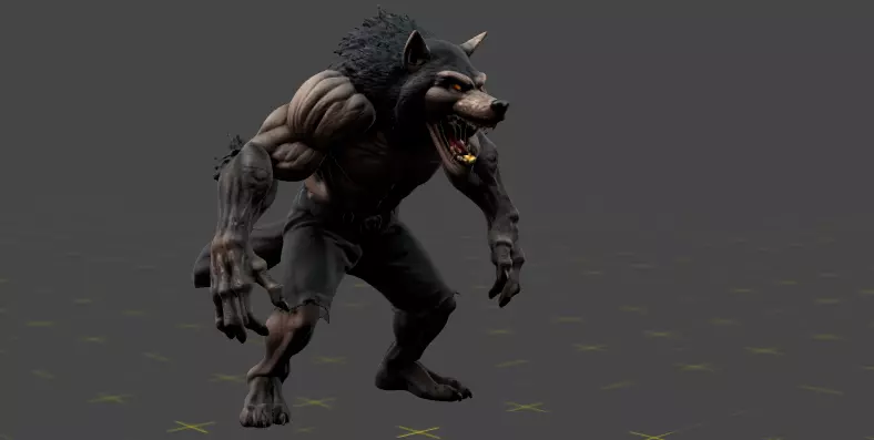 Angy Werewolf x10 3D print model