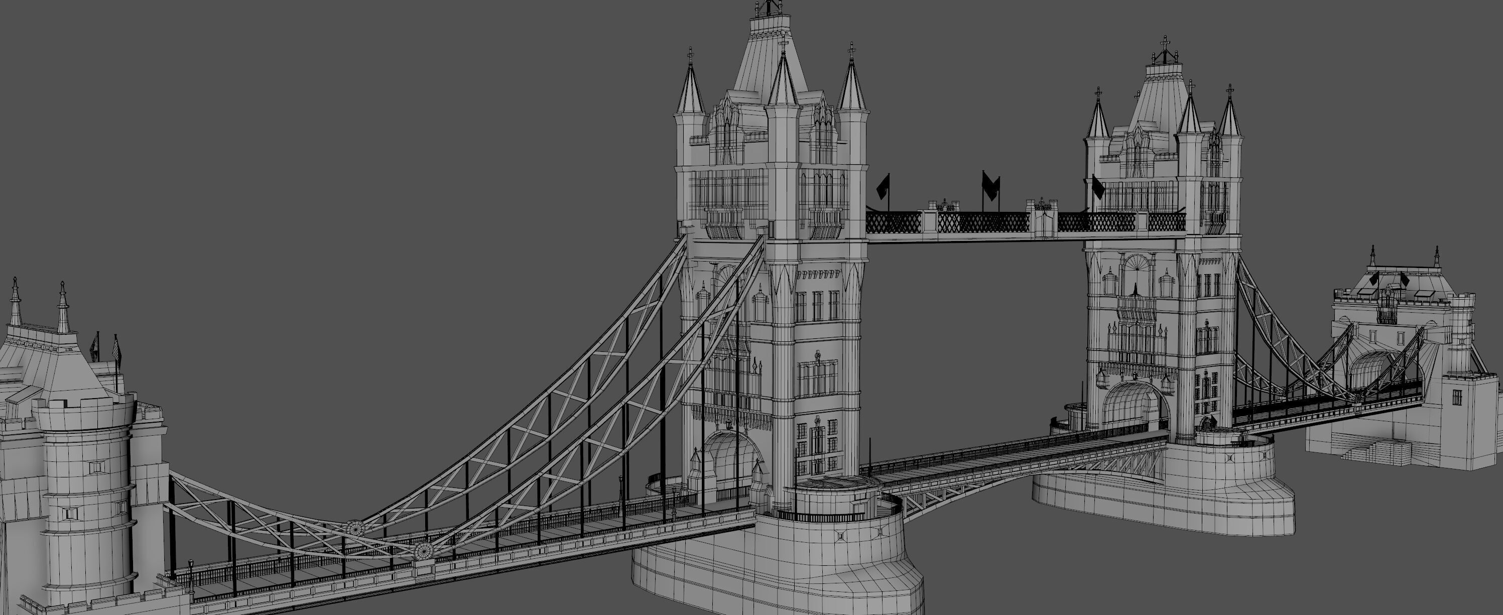 London Tower Bridge 3D model_18