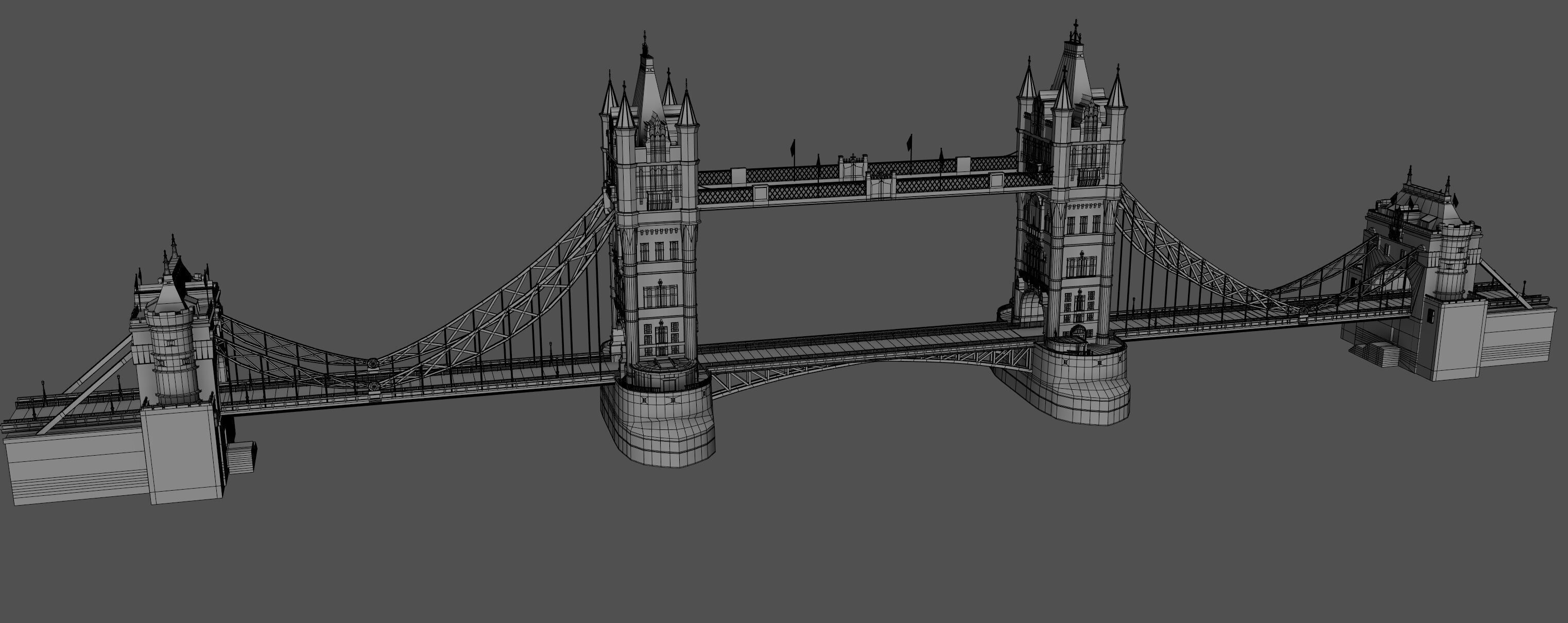 London Tower Bridge 3D model_15