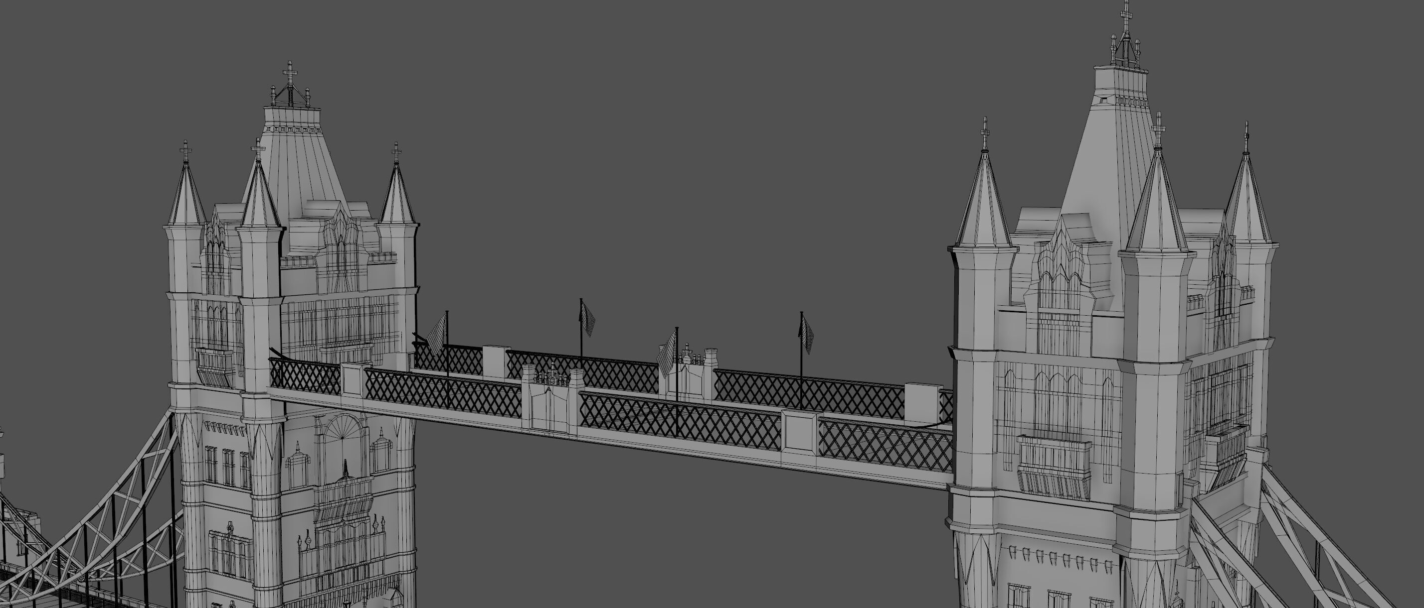 London Tower Bridge 3D model_22