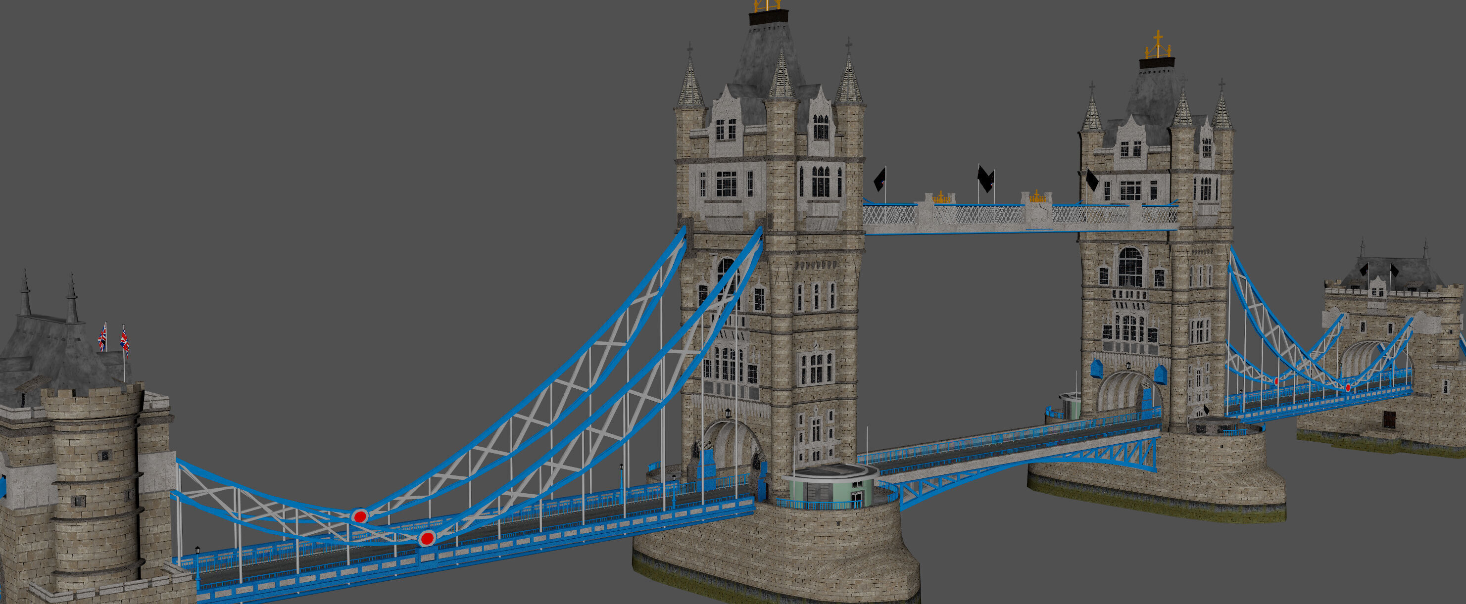 London Tower Bridge 3D model_16
