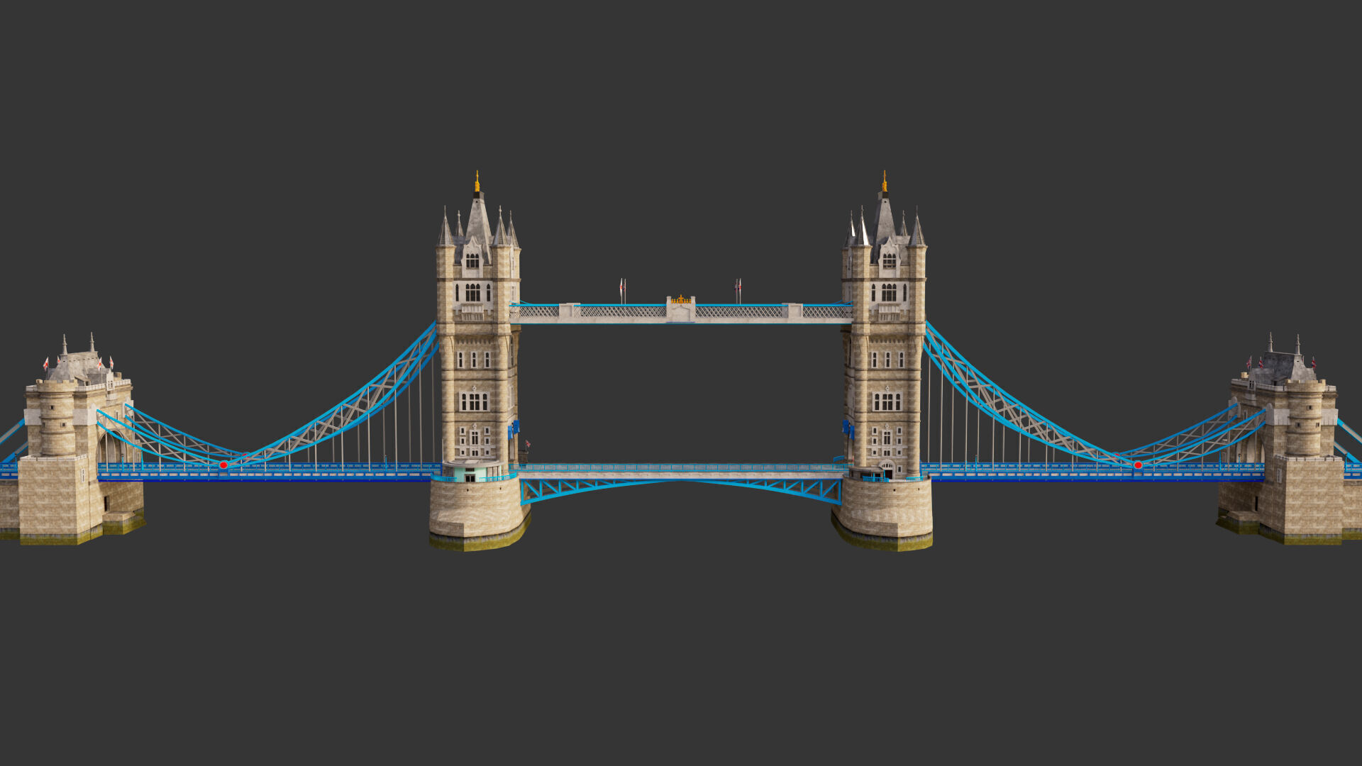 London Tower Bridge 3D model_9