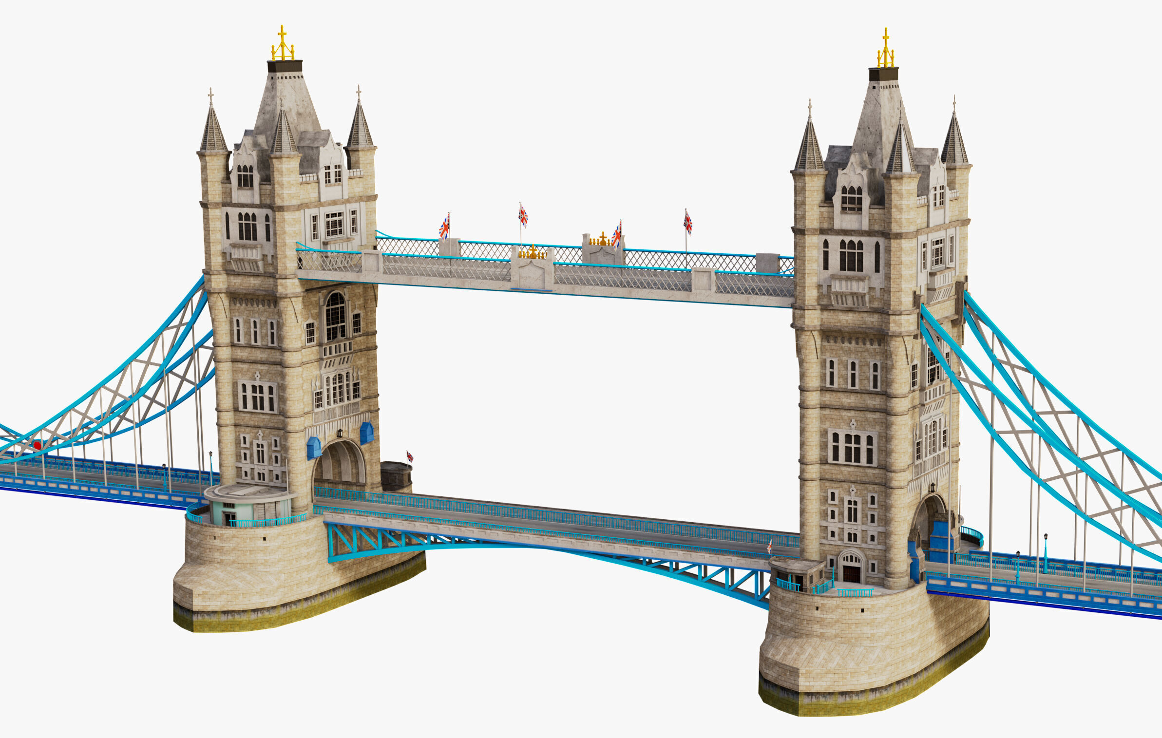 London Tower Bridge 3D model_10