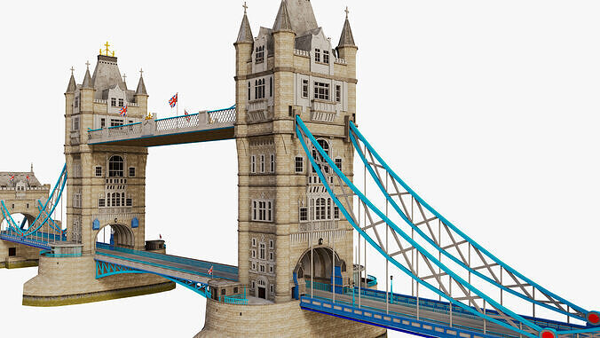 London Tower Bridge 3D model
