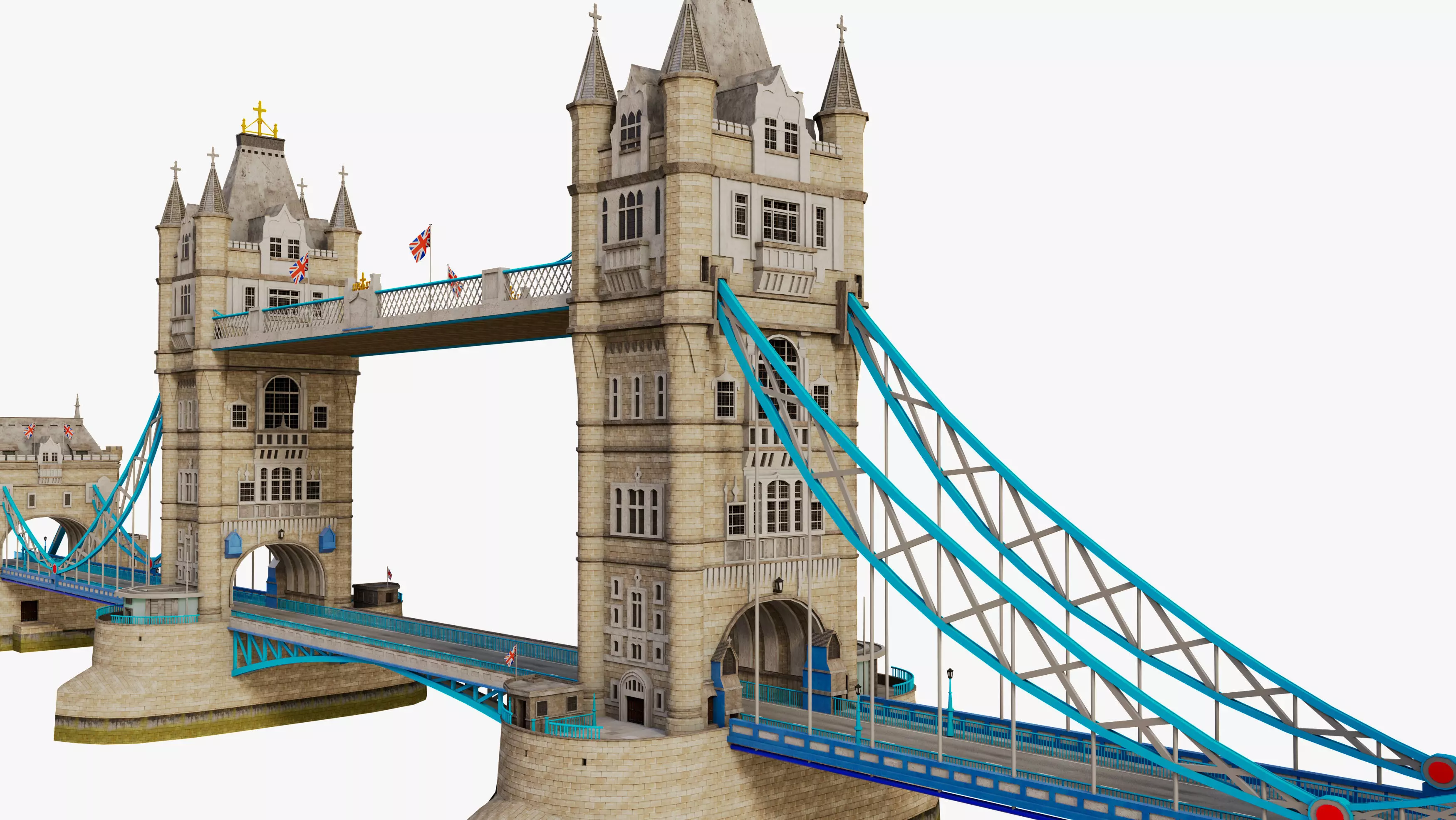 London Tower Bridge 3D model_0