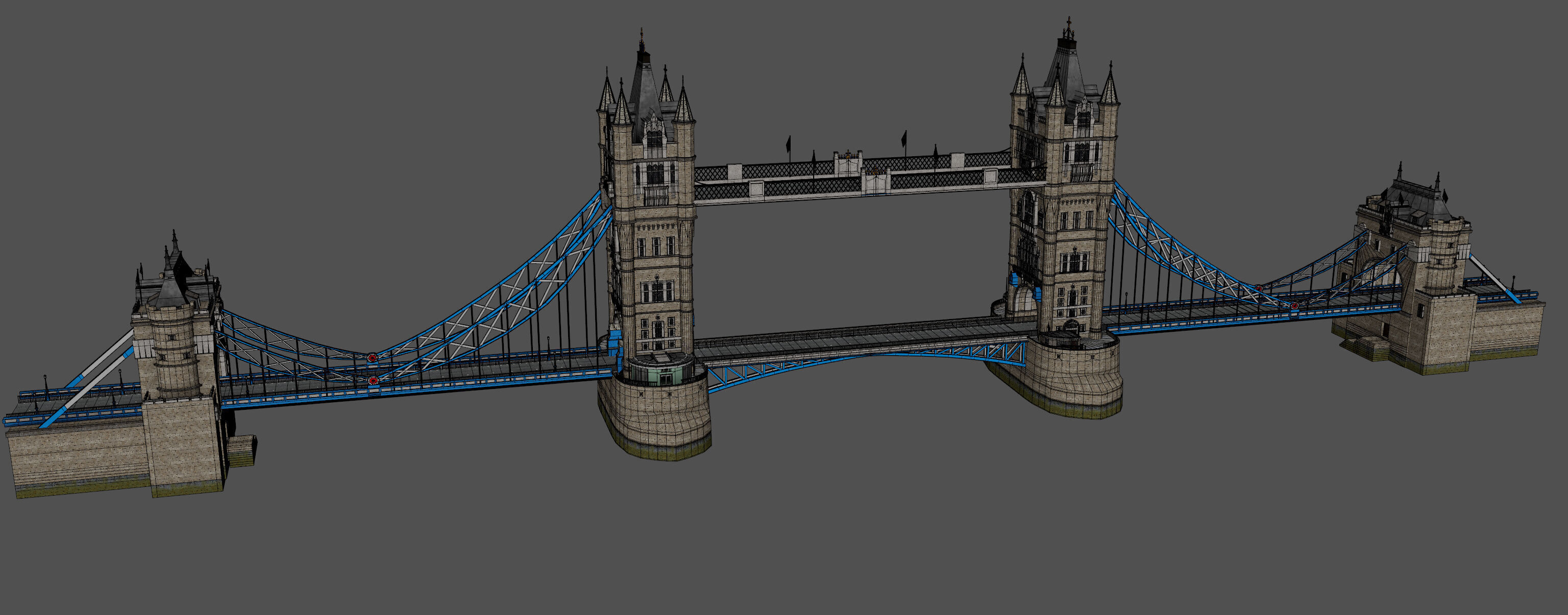 London Tower Bridge 3D model_14