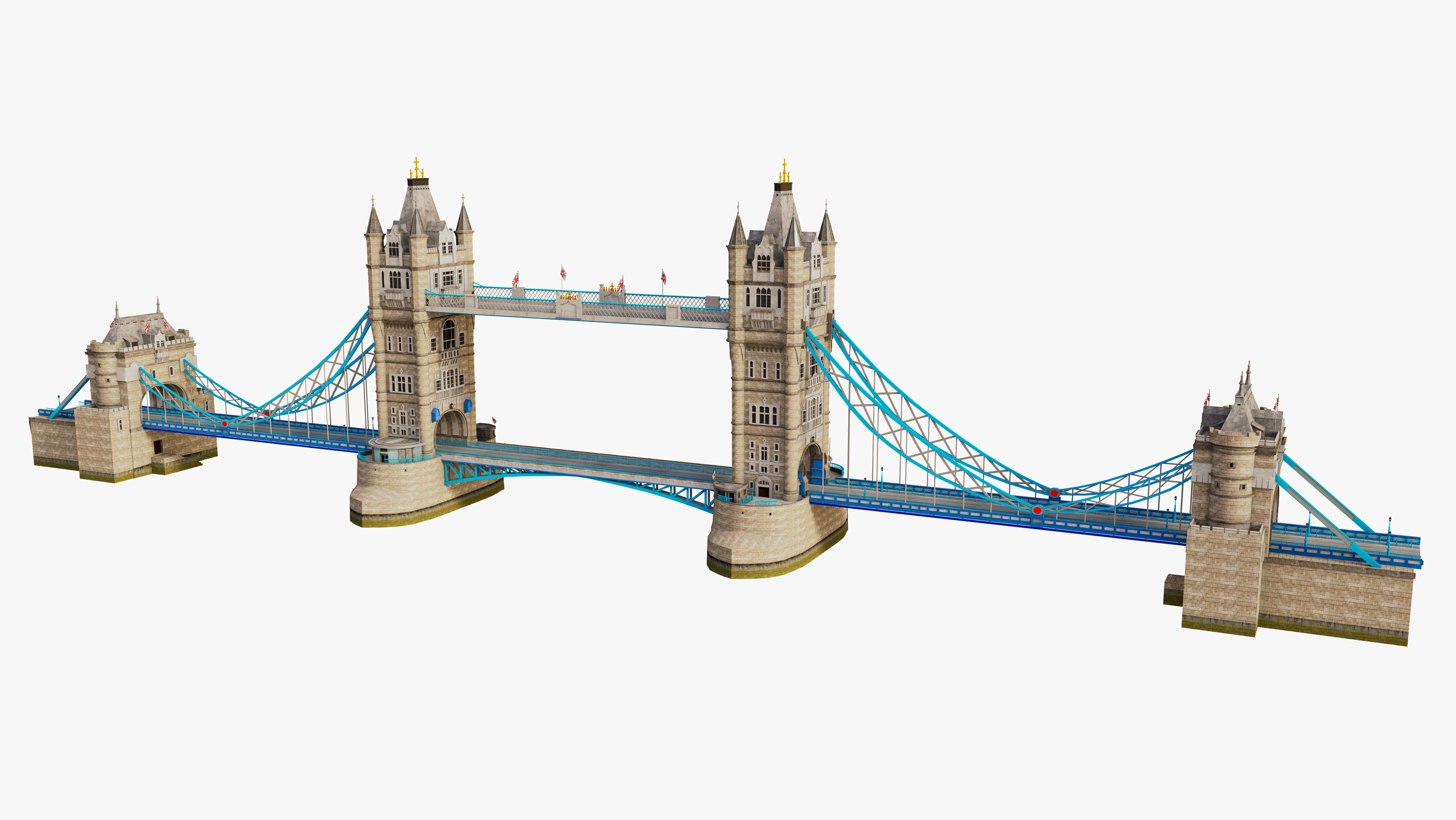 London Tower Bridge 3D model_12