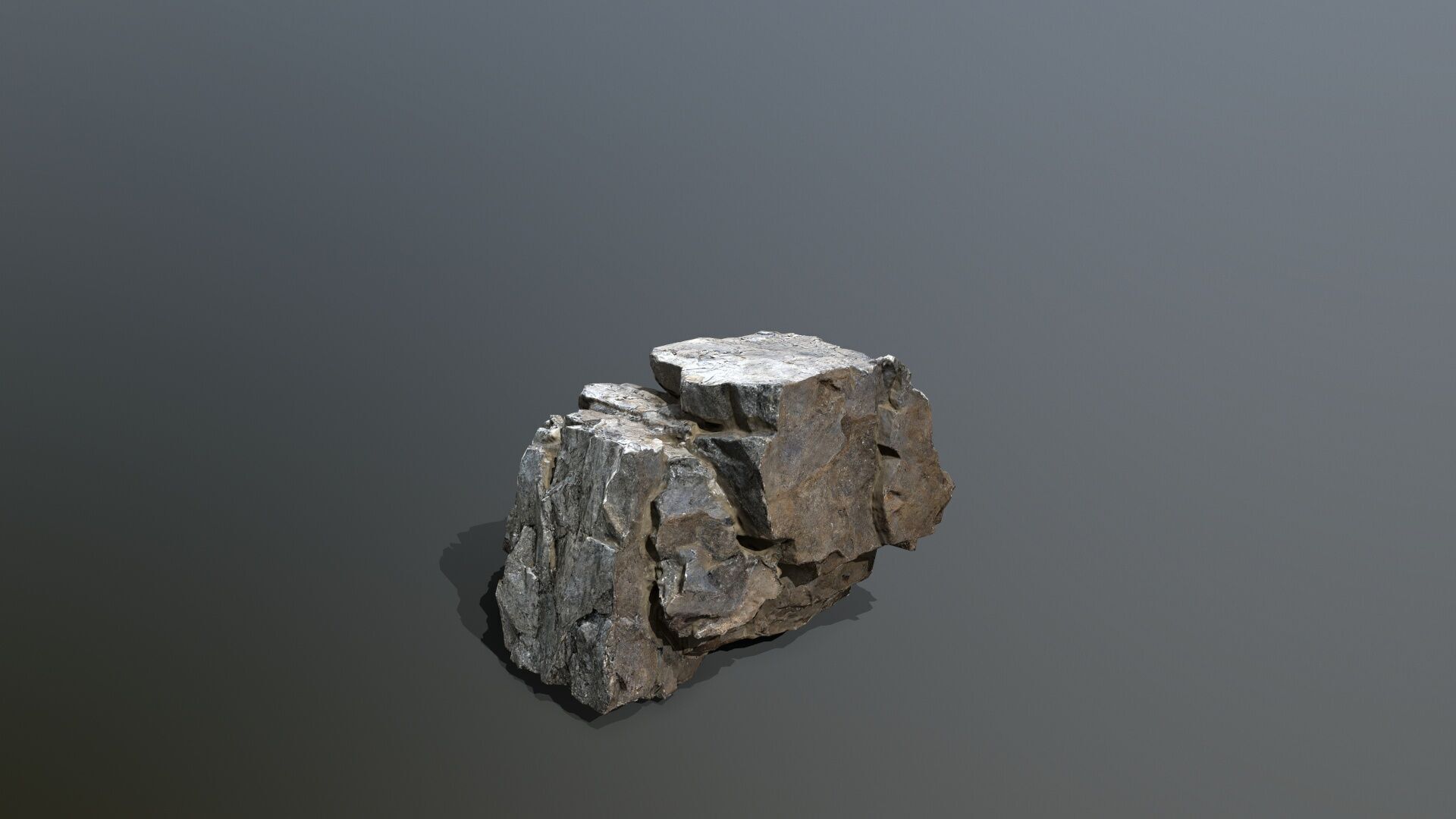 Rock Set Low-poly 3D model_7
