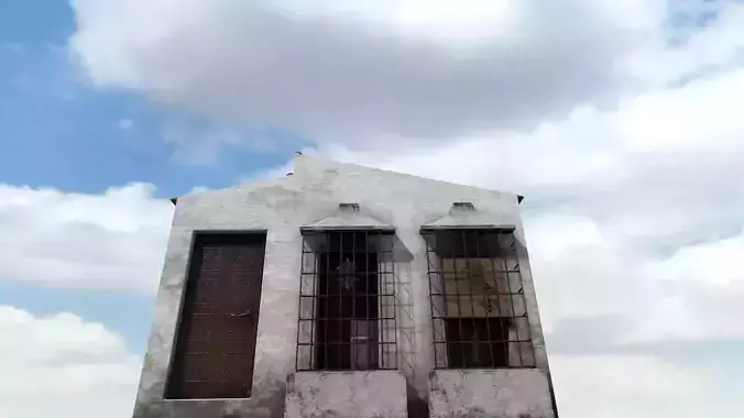 Old High-Quality 3D Colonial House