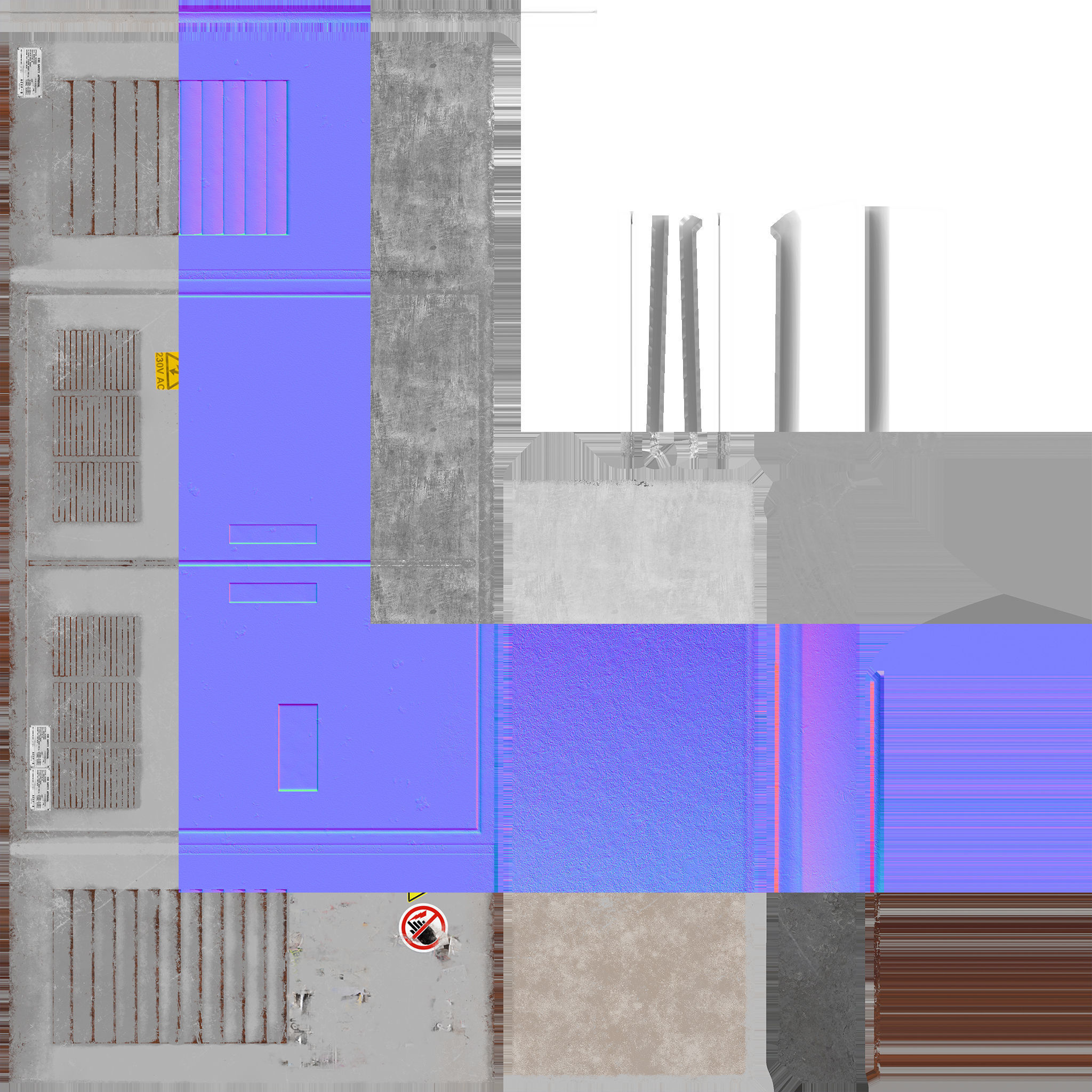 PBR Realistic Utilities Box Low-poly 3D model_4