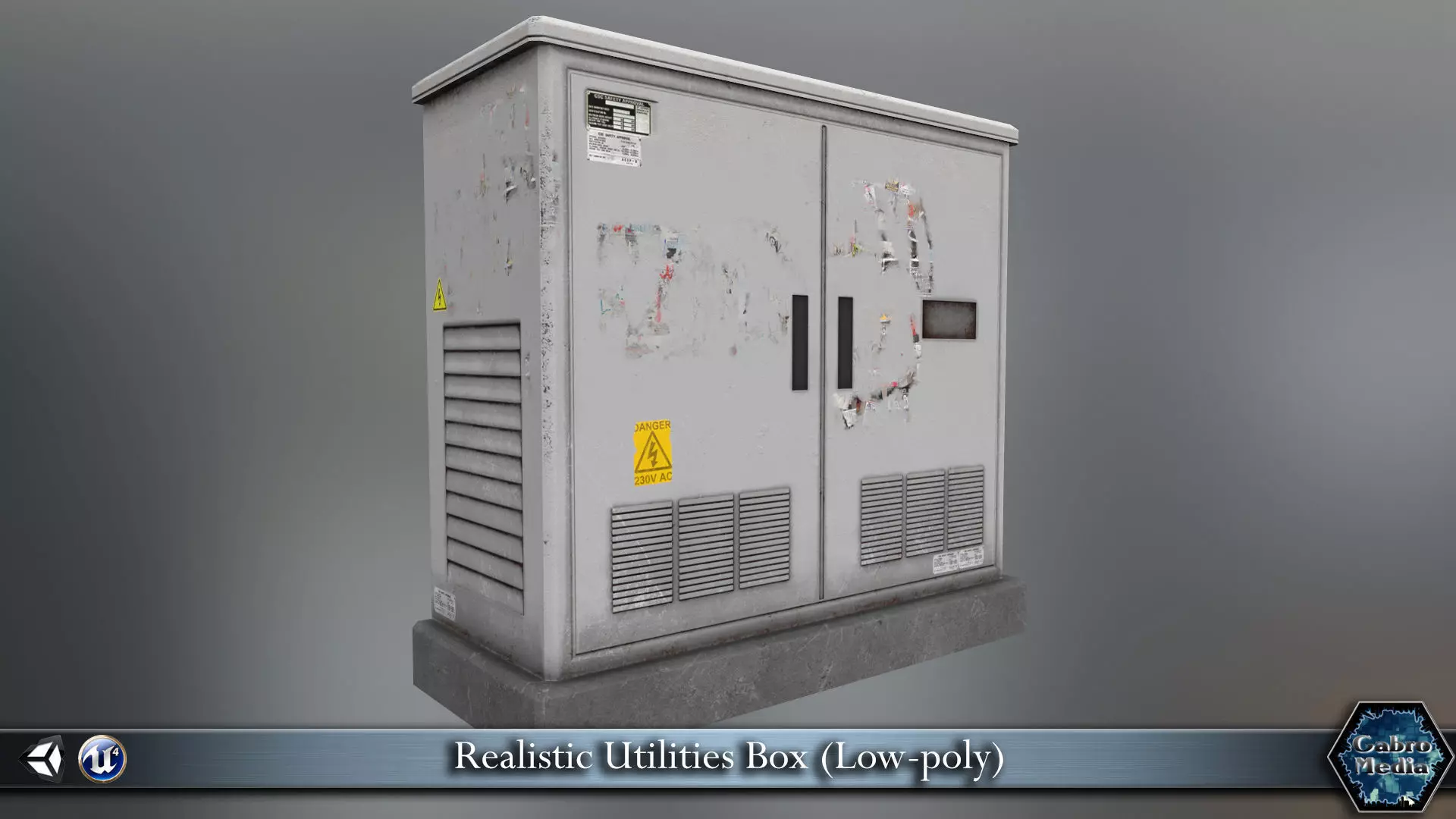 PBR Realistic Utilities Box Low-poly 3D model_0