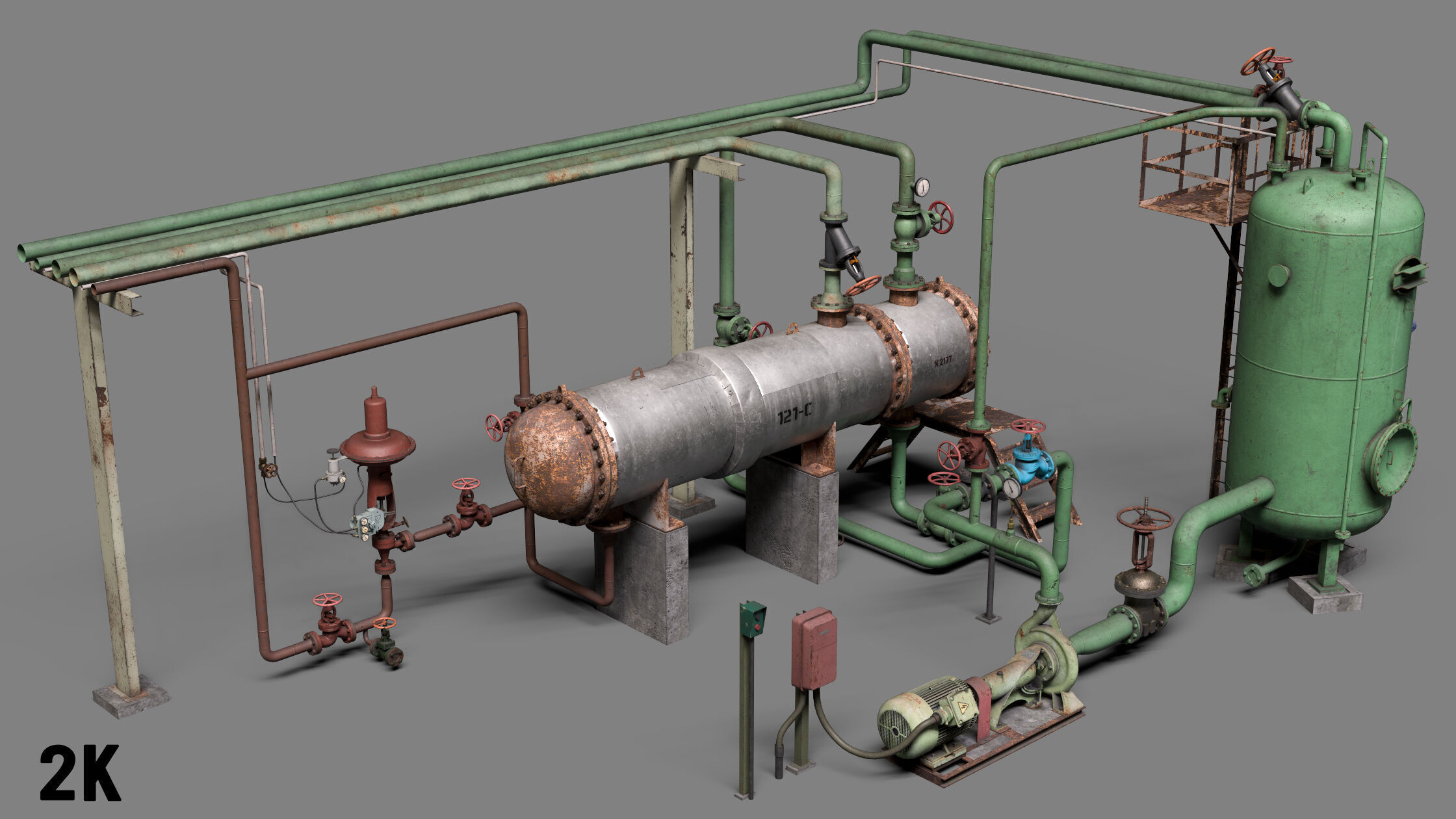 Boiler room 3D model_7