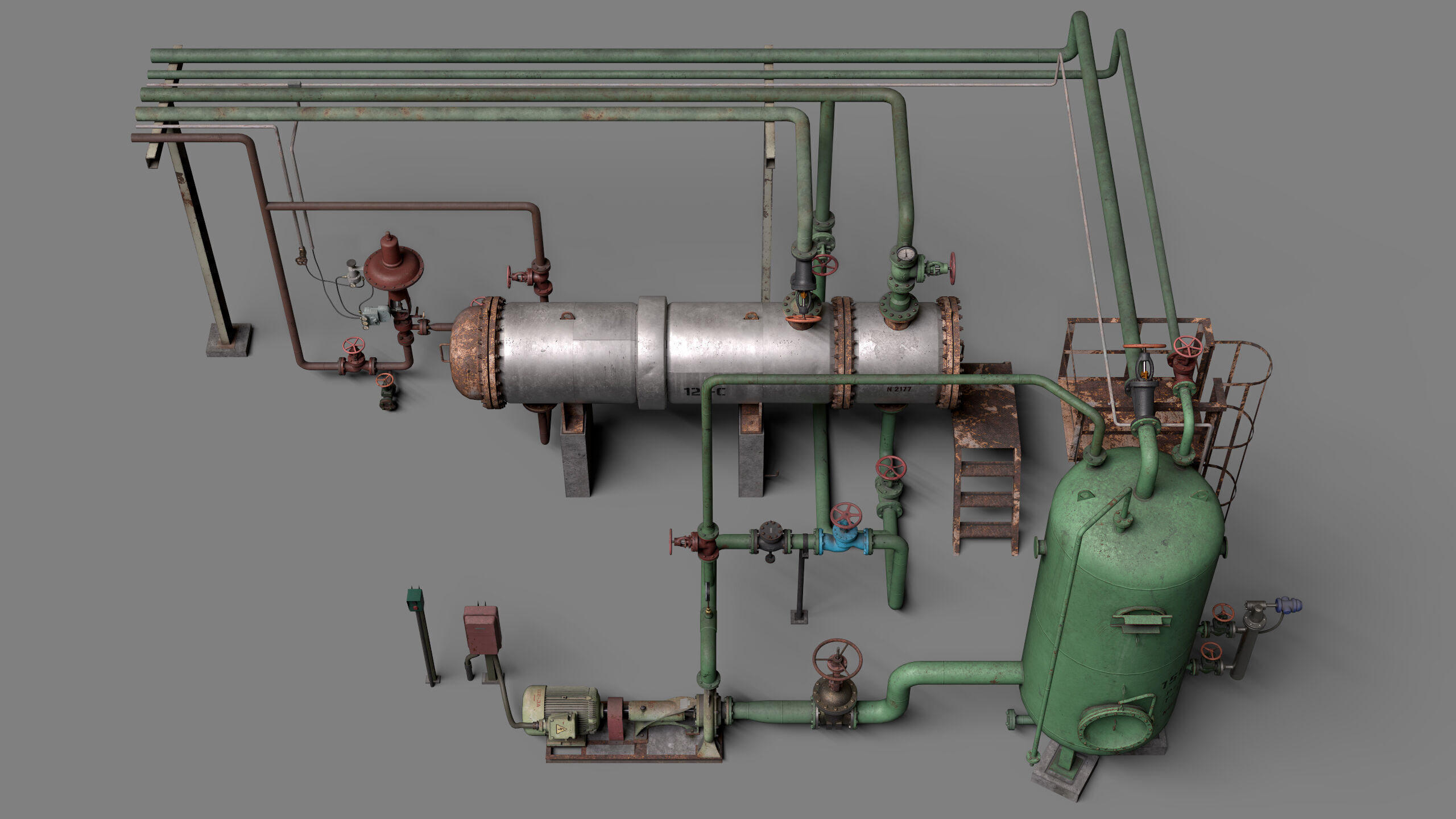 Boiler room 3D model_4