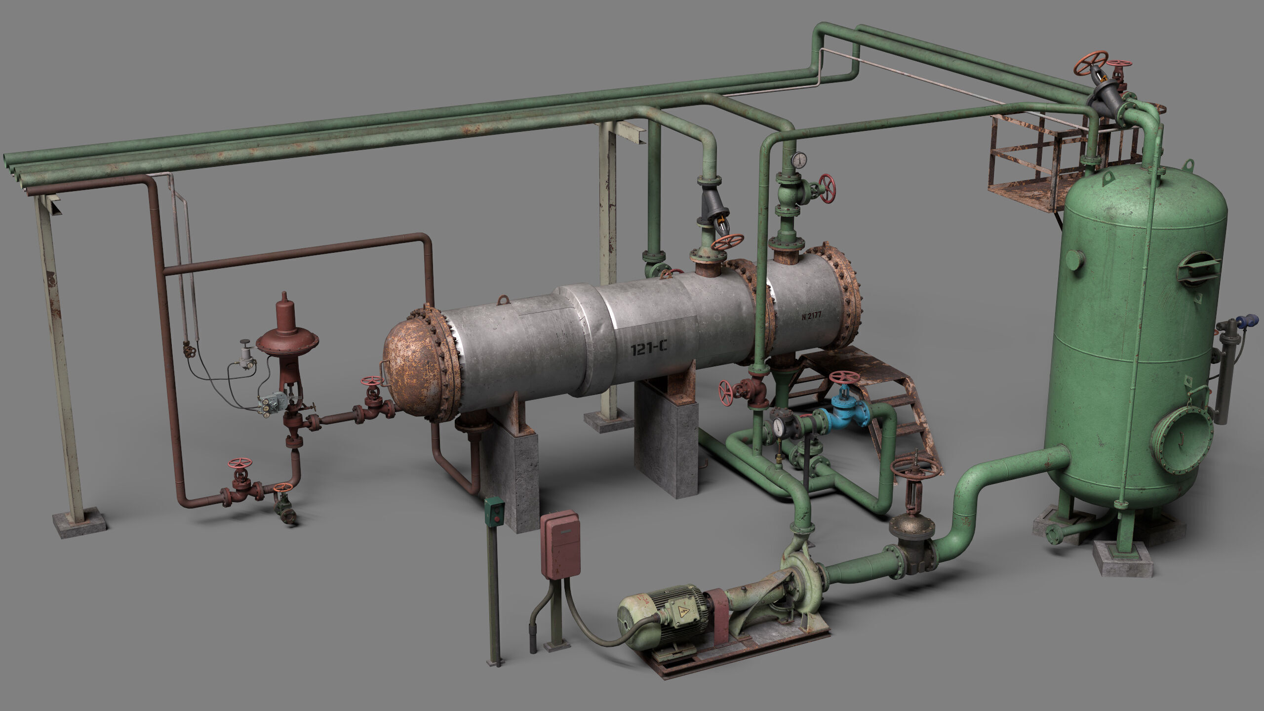 Boiler room 3D model_3