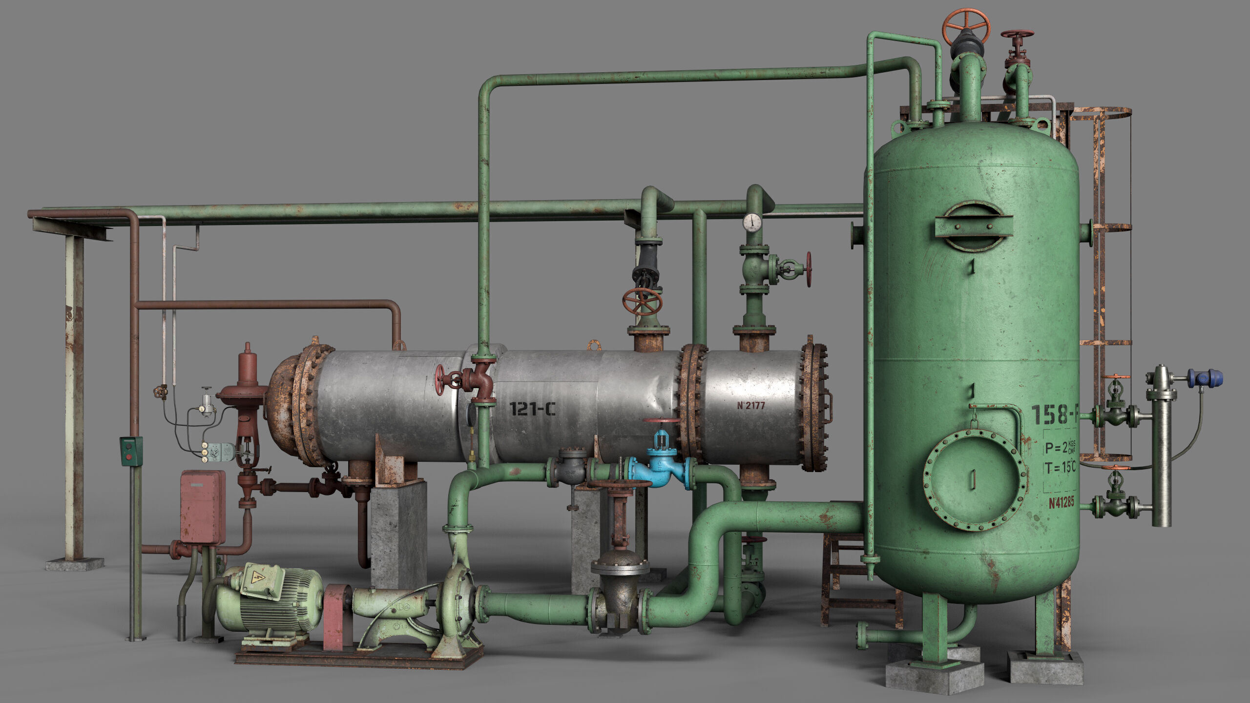Boiler room 3D model_2