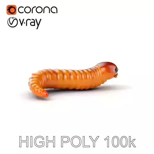 Curved Worm Model Pack Detailed and Realistic D Model Collection