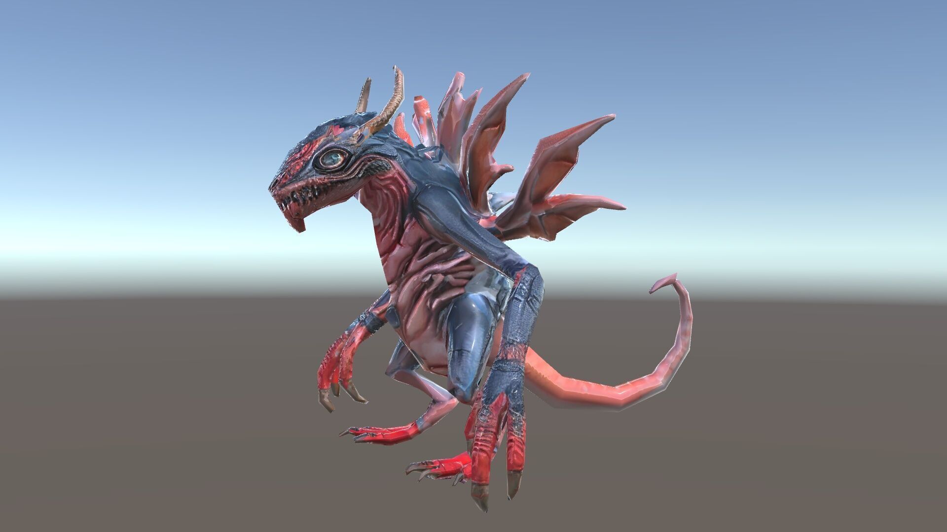Fierce Dragon Creature Model Pack Low-poly 3D model_19