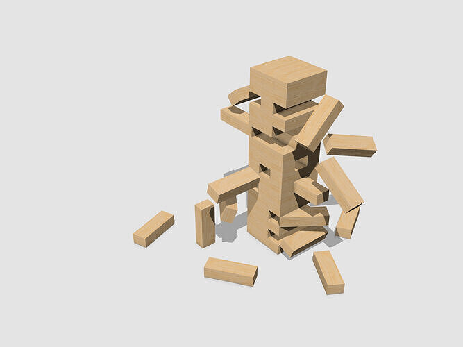 Jenga 3D print model