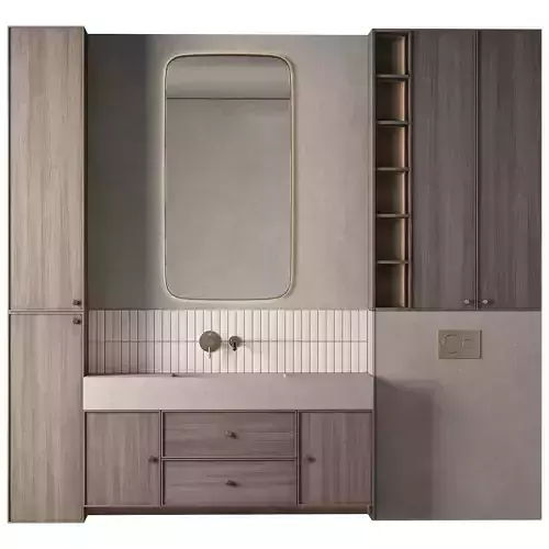 Bathroom Furniture 24 Modern 3D model