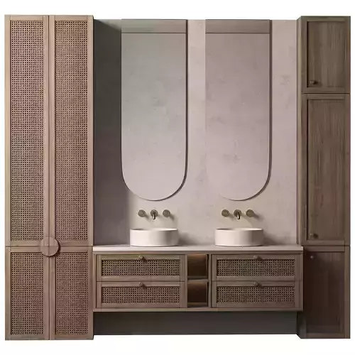 Bathroom Furniture 25 Japandi 3D model