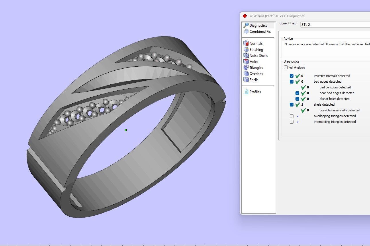 Wedding Ring Set 3D print model_4