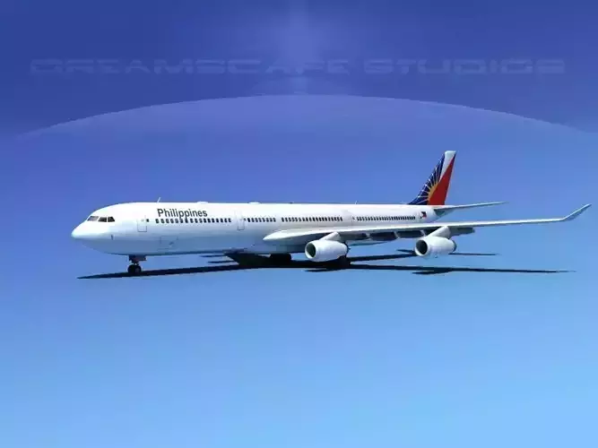 Airbus A340-600 Philippines Air 3D model