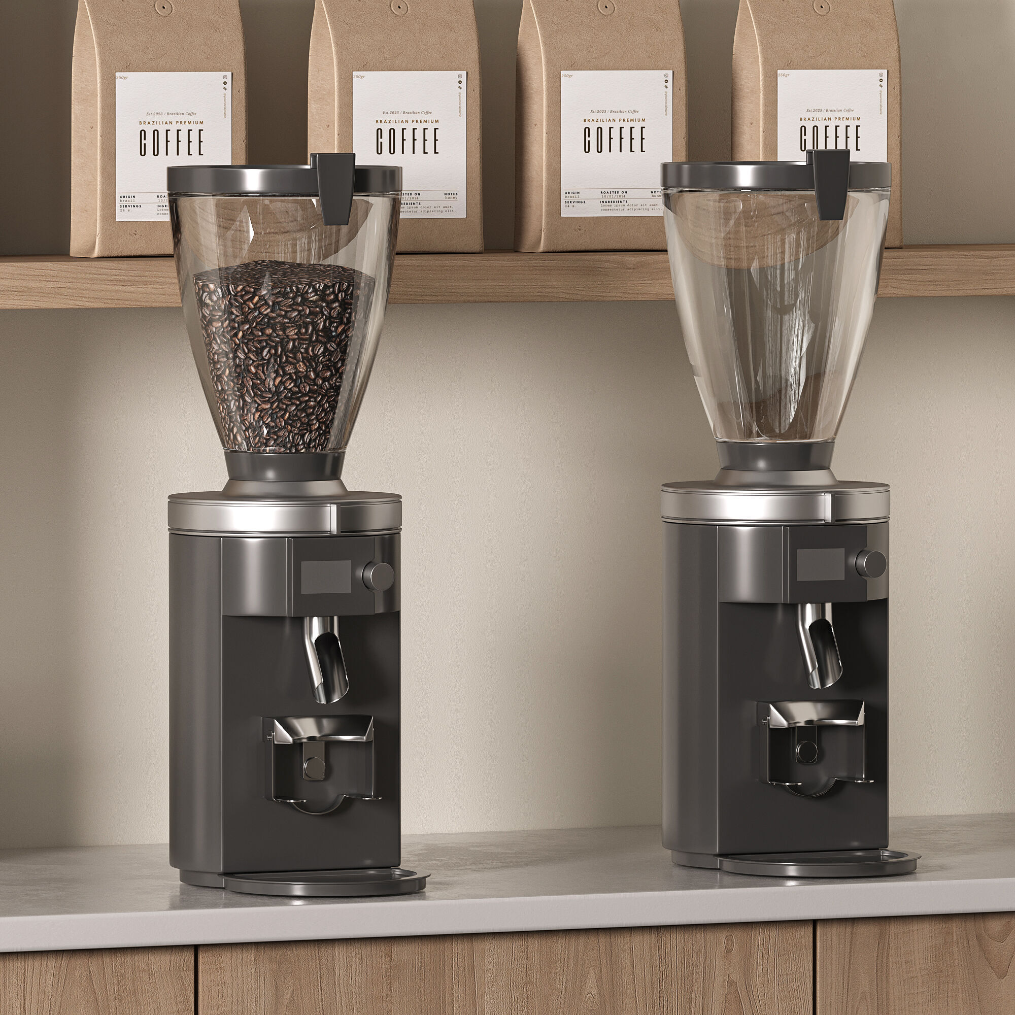 Coffee shop 01 Modern Minimalist 3D model_5