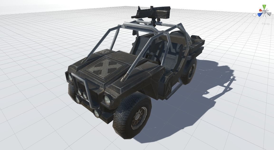 Combat Vehicle Free low-poly 3D model_2