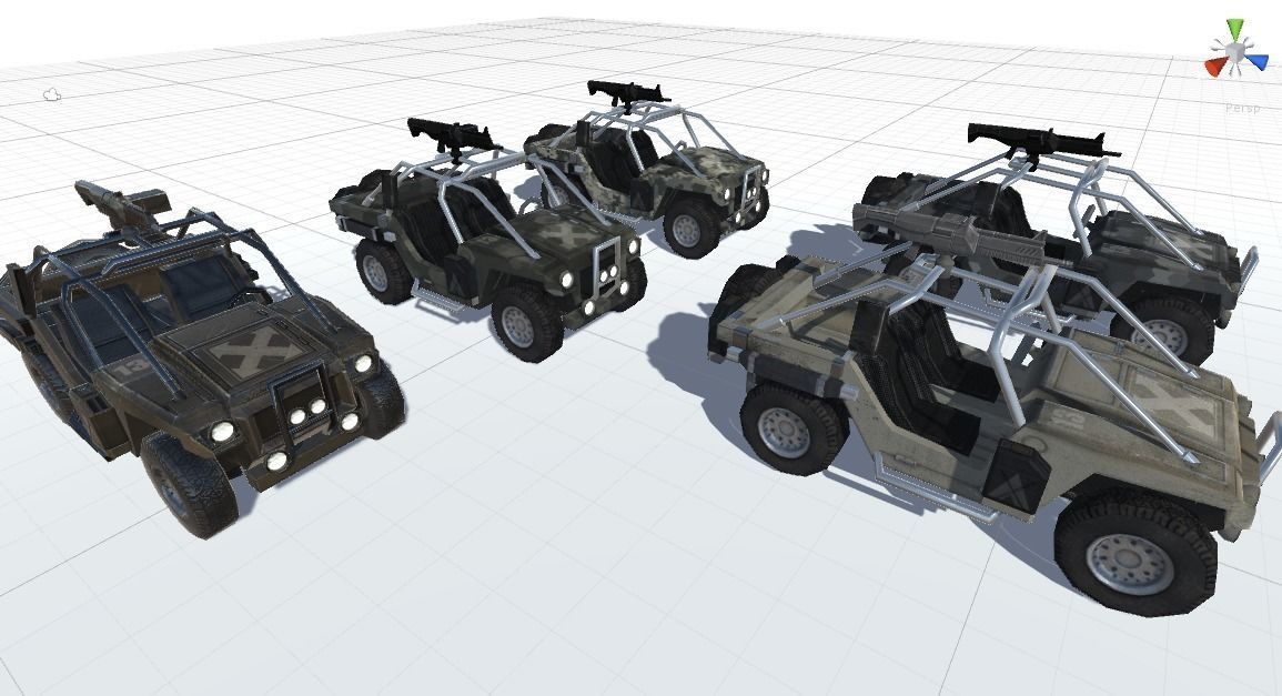 Combat Vehicle Free low-poly 3D model_5