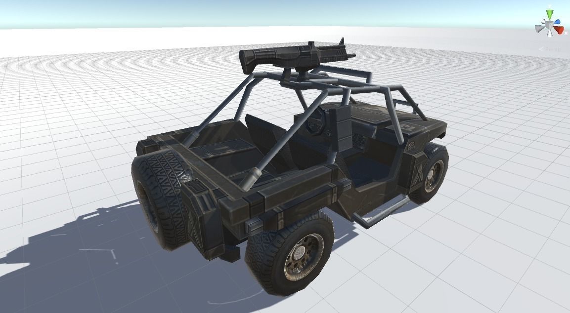 Combat Vehicle Free low-poly 3D model_0