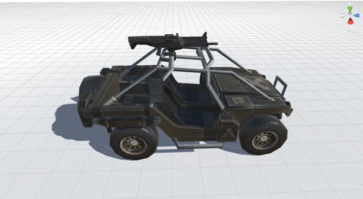 Combat Vehicle Free low-poly 3D model_1